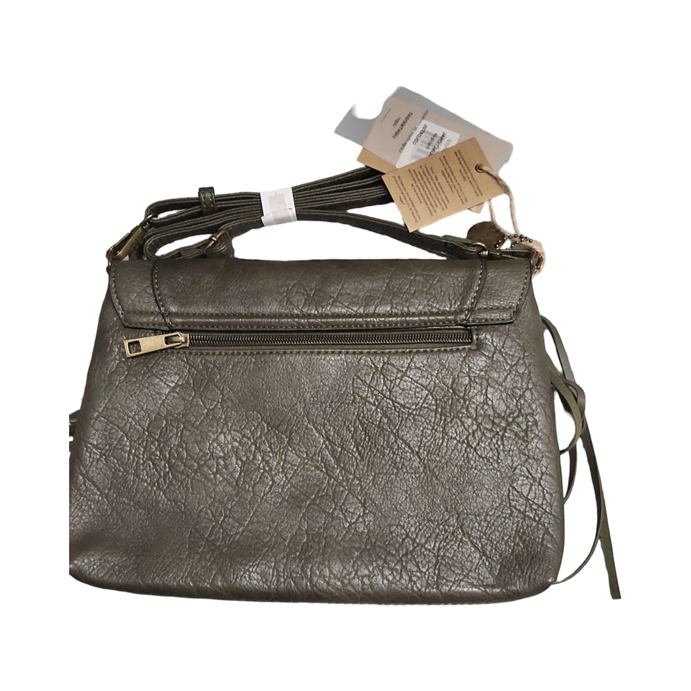 New Ampere Creations Army Green Fringe Crossbody Bag - Picture 3 of 9